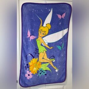 Vintage Y2K Disney Tinker Bell Throw Blanket